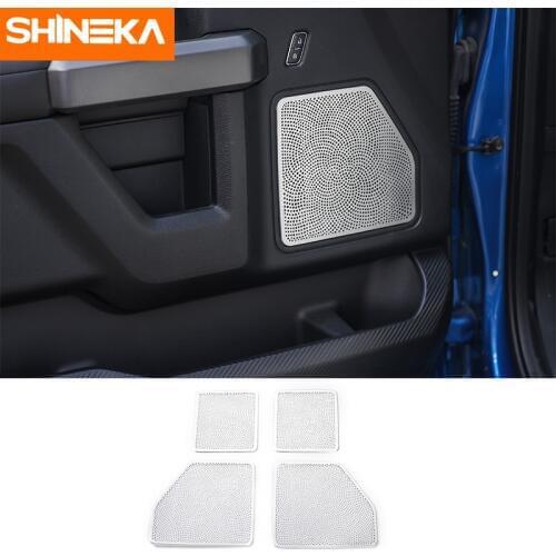 SHINEKA Car Styling Car Door Speaker Cover Door Dirty Proof Cover Auto Decoration for Ford F150 2015