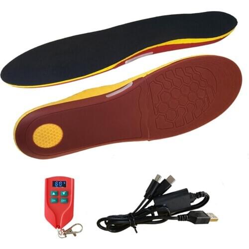 Electric Heating Insoles Winter Warm Heated Insoles Sport Shoes Pads For Skiing Hunting Heated Insole with Remote Control
