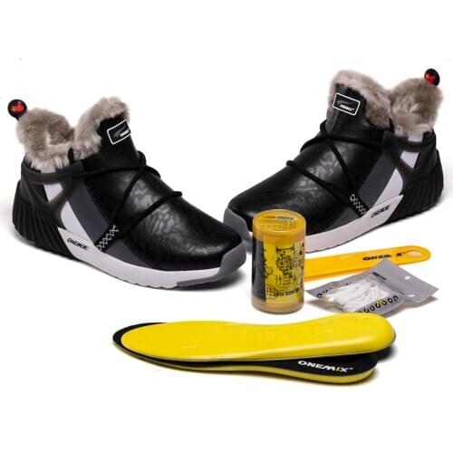 ONEMIX Men Warm Winter waterproof Boots for Women High Long Sneakers Outdoor Sport shoes Athletic Trainer Walking Sneakers