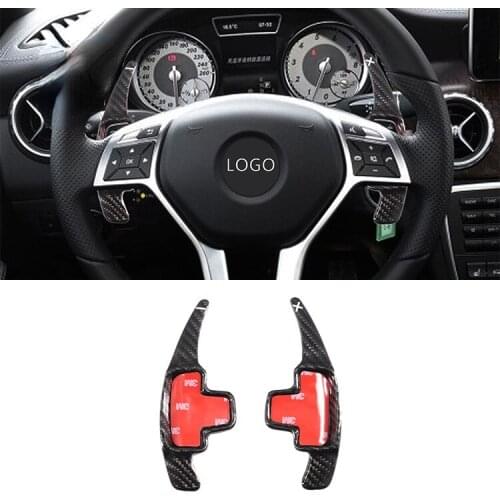 Carbon fiber For Benz CLK SLK GLA Carbon fiber paddle steering wheel modification car interior accessories