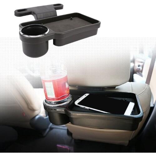 Universal Car Headrest Drink Holder Stand Foldable Rear Seat Table Tray Organizer Storage Case Vehicle Car Interior Accessories