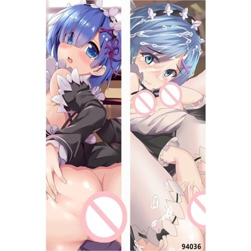 Japanese Anime Re:Zero kara Hajimeru Isekai Seikatsu Rem Ram Hugging Body Pillowcase Customized Cushion Cover Dakimakura Otaku