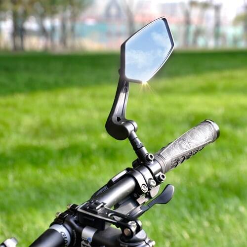 Bicycle Rear View Mirror Bike Cycling Wide Range Back Sight Reflector Adjustable Left Right Mirrors