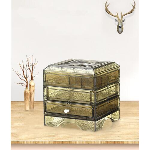 1PC 5 Colors Make Up Organizer Storage Box for Cosmetics Jewelry Toy Home Desk Cosmetic Case OK 0695