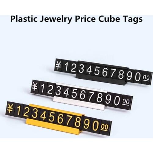 10 Sets Adjustable Counter Stand Number and Base Price Cube Tag Label Metal Sale Price Display Stand