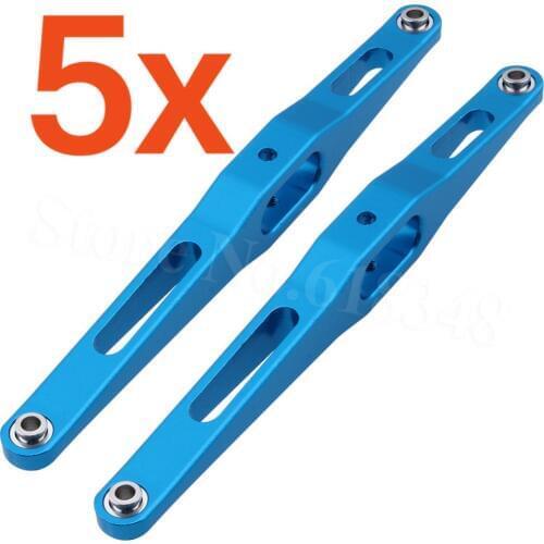 5Pairs Aluminum Lower Suspension Link For Vaterra Twin Hammers Rock Racer WLtoys K949 Upgrade Parts 1/10 RC Crawler Rock Racer