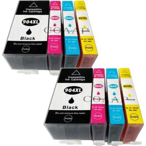 8PK New Compatible ink Cartridge For HP904 904XL Used For HP OfficeJet Pro 6960 6970 Impressora Printer