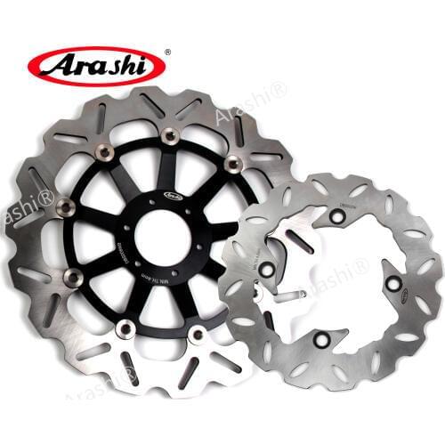 Arashi 1 Set For HONDA HORNET250 1997 HORNET 250 CNC Floating Front Brake Disk Rotors Accessories Rear Brake Disc Rotor