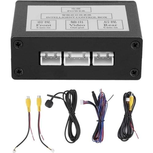 Car Front View Camera Switcher Parking Camera Converter Front Rear View Video Switch Channel Control Box