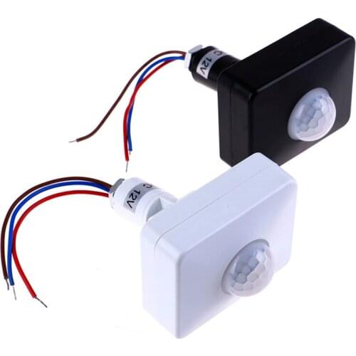 Motion Sensor Automatic Infrared AC 110V 220V PIR Motion Switch Detector DC 12 Volt Lamp Light Outdoor Timer Sensor Switch