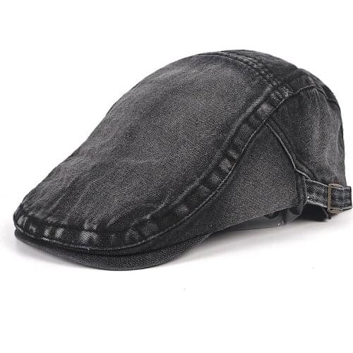 Denim Short Brim Adjustable Thin Section Breathable Beret Fashion New Summer Solid Color Peaked Cap MenS Hats