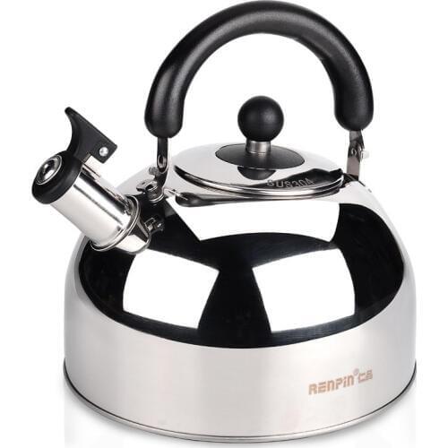 European stainless steel kettles home kettle gas cooker universal whistle sound 4L