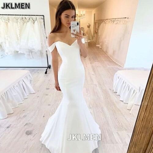 JKLMEN Mermaid Silhouette Wedding Dresses