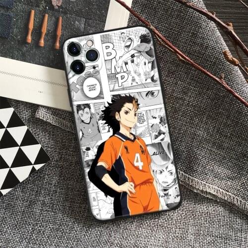 Yu Nishinoya Haikyu Glass Soft Silicone Phone Case FOR IPhone SE 6s 7 8 Plus X XR XS 11 12 Mini Pro Max Sumsung Cover Shell