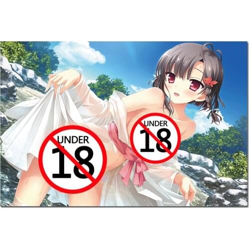 Wall Art Canvas Painting Outdoors Girl Wet Body Pictures Adult Anime Posters and Prints For Living Room Modern Decorations