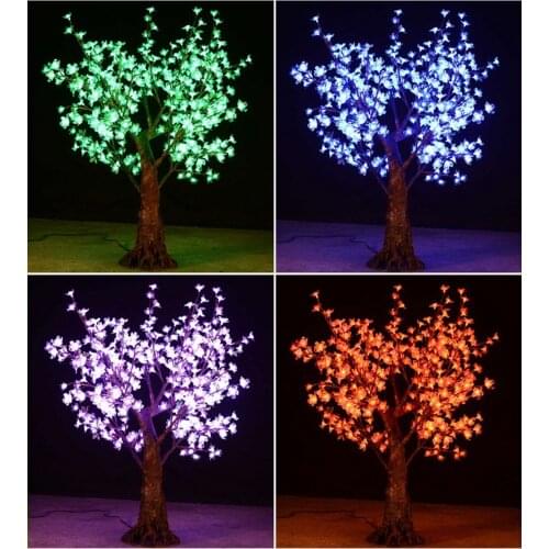 New Outdoor RGB color LED Cherry Blossom Christmas Tree lamp 1.5M 432 led bulds Xmas tree Light for home Festival Decor