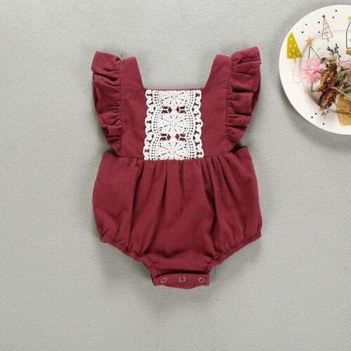 Newborn Red Girl Clothes 0 to 3 Months Outfit Kids Summer Clothes Romper Baby Girl Fall Clothes for Toddler Girls 2021