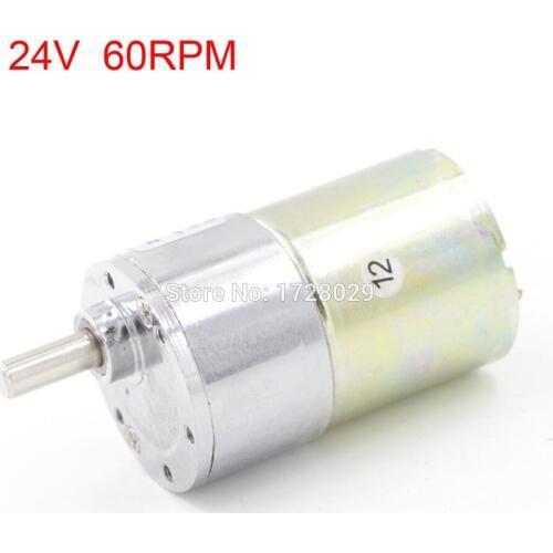 ZGB37RG DC Gear Box Motor DC 24V 60RPM Reducing Motor Geared