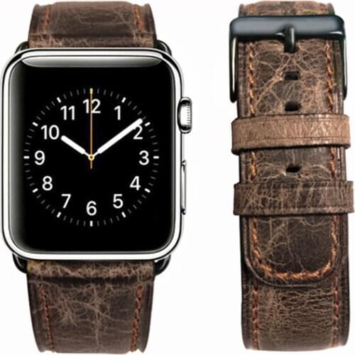 2020 New For Apple Watch Genuine Leather Hot selling Watch Band Loop For iWatch 1 2 3 4 5 6 SE 44mm 40mm 42mm 38mm Watch Belt