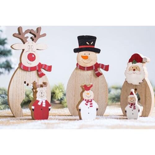 Nordic wooden doll ornaments gifts Santa Claus desktop Christmas decoration