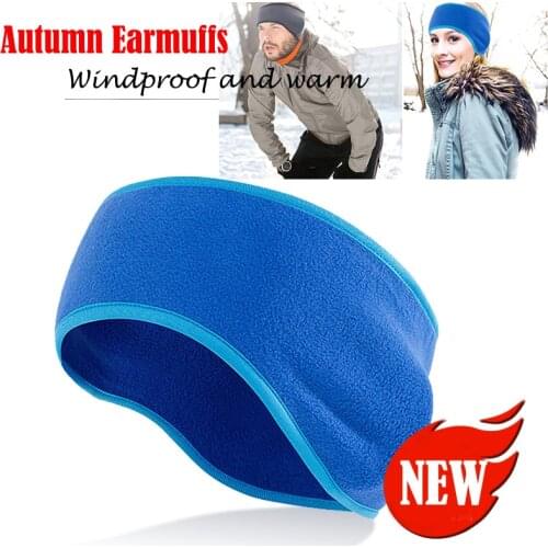 Warm Fleece Hair Band Ear Protection Running Sports Cold Windproof Headwear Comfortable Soft Hair Accessories for Women Men