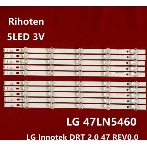Led Backlight Strip Replacement For LG 47LN5460 Innotek PLA2.0 47 inch 1led = 3v DRT 2.0 47
