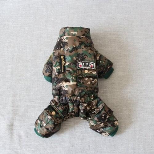 Winter Dog Clothes Thicken Warm Dog Clothing Jumpsuit Poodle Bichon Pomeranian