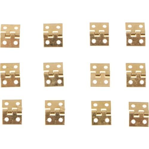 12x Mini Butterfly Hinges Jewerly Chest Box Cigar Gift Box Dollhouse Hinge