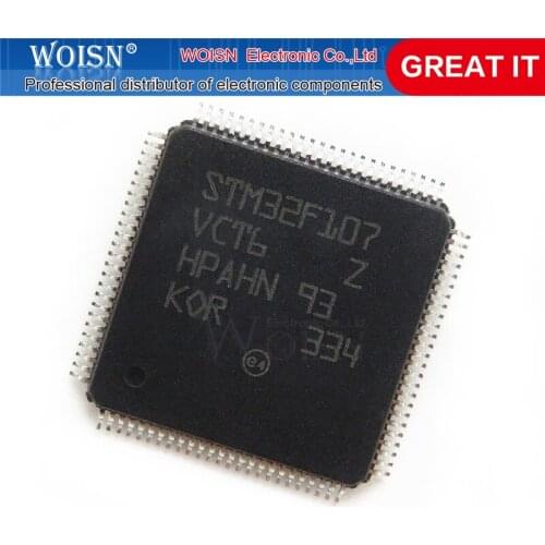 2pcs/lot STM32F107VCT6 STM32F107 32F107 LQFP-100 In Stock