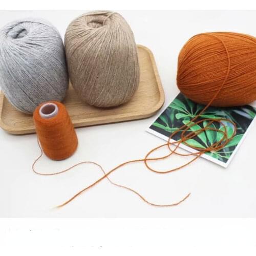 3pcs Hand-made Cashmere Line 6 Plus 6 Thick Hand-made Cashmere Line Sweater Braided Wool Scarf Hat Coat Wool Dough