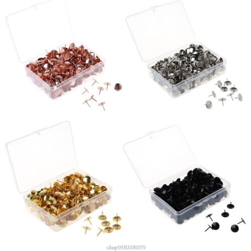400pcs Metal Thumbtack Drawing Pins Pushpin Cork Board Photo Wall Map Markers Office Supply Ja21 21 Dropship