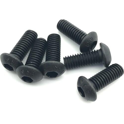 6-32 8-32 size screw diameter allen round head hex socket mushroom thread male bolt 1/4" 5/16" 3/8" 1/2" 5/8" 3/4" 1" long 50pcs