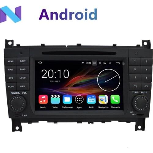 PX6 4G+64G Android 10.0 Car Radio For Benz C-Class W203 CLC CLK W209 2005-2011 GPS Navi Multimedia DVD Player Carplay BT 5.0