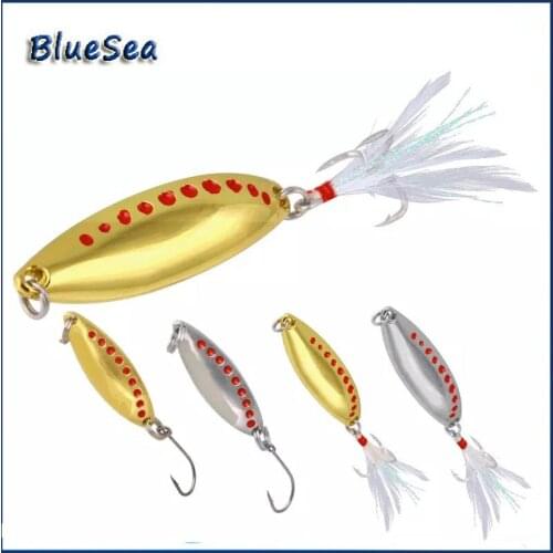 Bluesea 2.5g/5g/7g/10g/15g/20g Metal JIgging Lures Spinner Hard Metal Jig Fishing Jig Lure Sinking Artificial Bait Spinner Pesco