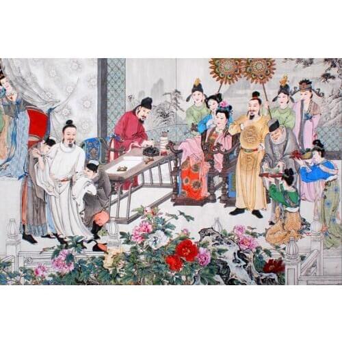 Ancient scroll The wooden puzzle 1000 pieces ersion jigsaw puzzle white card adult childrens educational toys