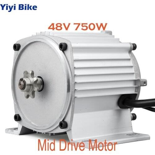 Electric Motors Mid Drive Motor 48V 750W Gear DC Brushless Engine Motor Scooter Electric Bicycles Motorcycle bicicleta electrica