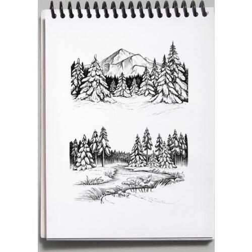 Mountain Flower Silicone Clear Seal Stamp DIY Scrapbooking Embossing Photo Album Decorative Paper