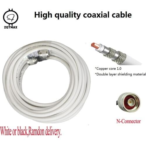 ZQTMAX RG6 Coaxial cable For Mobile Signal Booster ,CDMA GSM DCS 2G 3G 4G Signal Amplifier,Walkie-talkie cable, TV Cable
