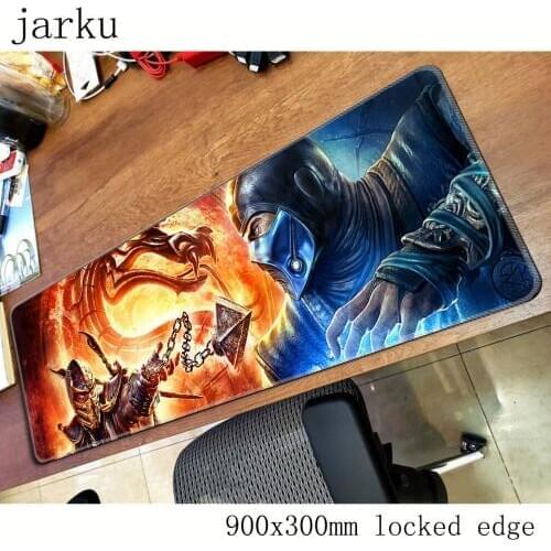 Mortal kombat pad mouse computador gamer mause pad 900x300X2MM padmouse HD pattern mousepad ergonomic gadget office desk mats