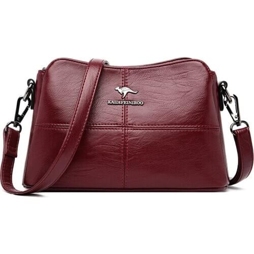 High Quality Leather Ladies Shoulder Bag Small Simple Crossbody Bags for Women 2021 Luxury Handbags Women Bags Designer Sac