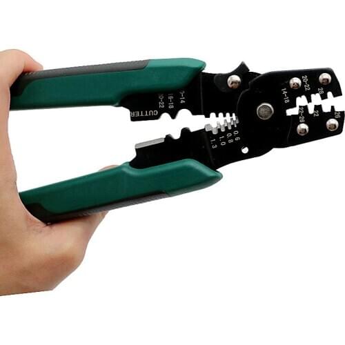 LUCHSHIY Multifuction Hand Tool Cable Wire Stripper Cutter Crimper Multitool Stripper Cutter Crimper Plier Wire Crimping Tool