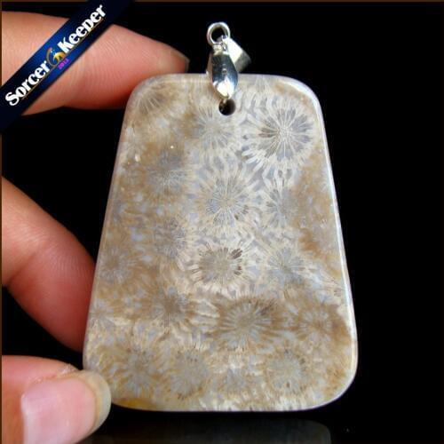 Natural Coral Fossil Gems Stones Charm Pendant Reiki Chakra DIY Earrings Necklaces Pendants Beads Jewelry Craft Making LS212
