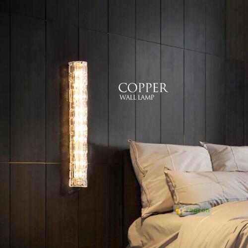 New modern living room strip light wall lights led bedroom bedside lamp mirror headlights copper aisle lights Decor Post Lamp