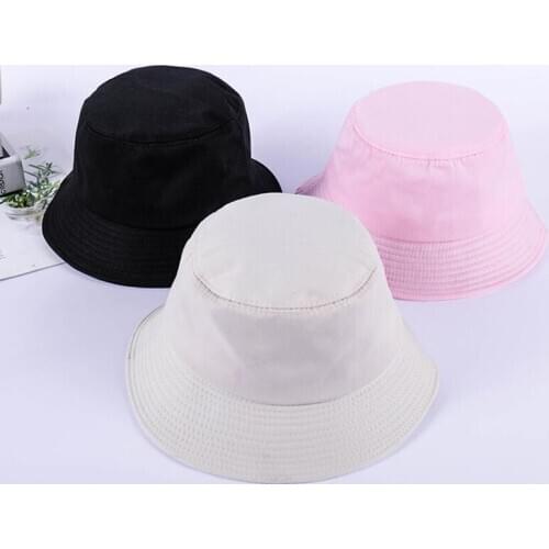 Unisex Summer Foldable Bucket Hat Women Outdoor Sunscreen Cotton Fishing Hunting Cap Men Basin Chapeau Sunscreen Sun Hats