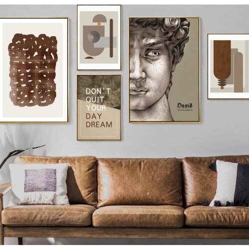 Home Decoration Poster Wall Art Nordic Italy Renaissance Michelangelo David Abstract Canvas Painting Vintage Pictures Modular