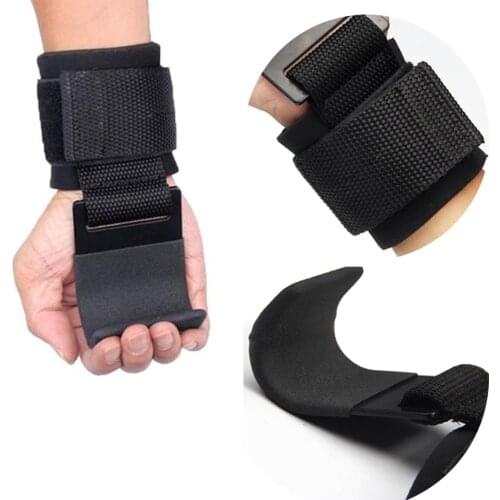 Wrist-Straps Weight-Lifting-Hooks Pull-ups Workout-Hook Gym-Fitness-Set Weightlift Heavy Duty Power Lifting Grips with Padded