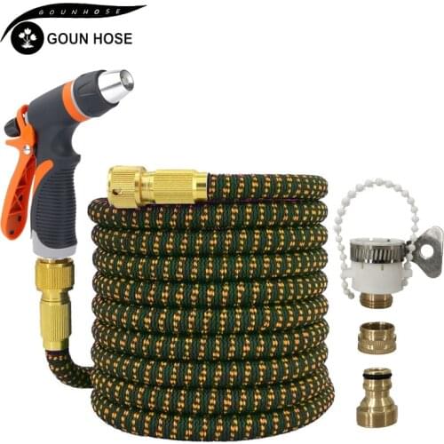 16-125FT TPE Garden Hoses Drip Irrigation System Expandable Flexible Magic Watering Hoses With Faucet connector Car Wash Nozzle
