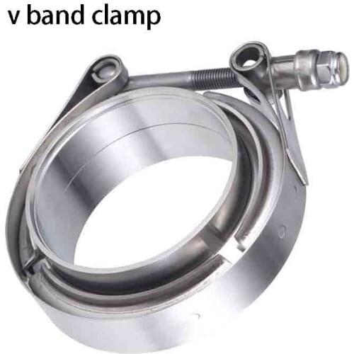 V band Clamp 1.5/2/2.25/2.36/3/4 inch Stainless Steel V-band Clamp Male Female Exhaust Flange Stainless Steel Vband Clamps