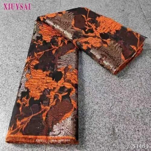 Embroidered Brocade Lace Fabric for Wedding Party Dress High Quality African Jacquard Fabric Lace Nigerian French Tulle Lace