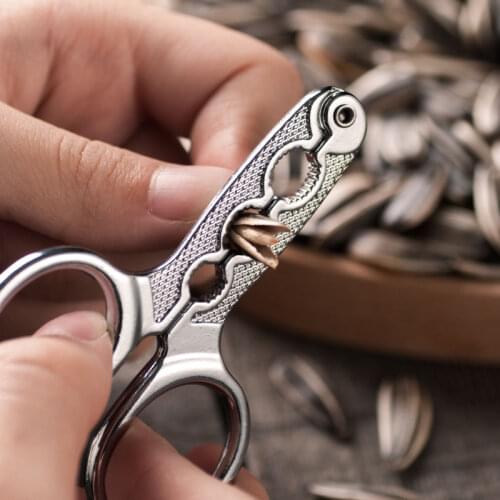High Quality Elon Seed Opener Clamp Walnut Pine Plier Scissor Sunflower Nut Cracker Kitchen Household Tool Sheller Nutcracker